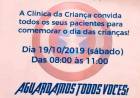 Sábado, dia 19, tem manhã cheia de brincadeiras, algodão doce e picolé na Clínica da Criança
