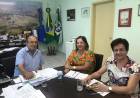 A Presidente do SIMTED de Bonito se reúne com Prefeito para discutir sobre o Piso Nacional e Incorporação da Regência de Classe