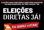 Mobilização em defesa da gestão democrática nas escolas da Rede Municipal.