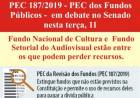 PEC 187/2019 – PEC dos Fundos Públicos – em debate no Senado nesta terça, 11