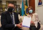 Senadora Soraya recebe prefeito eleito Alan Guedes e fecham parceria Dourados-Brasília