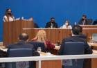 Vereadores recebem a presidente do Sinted durante a sessão
