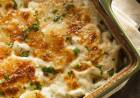 Batata gratinada com salame