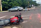 Motoentregador fica em estado grave e é intubado em viatura após acidente