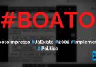 Voto impresso já vale no Brasil desde 2002 e está previsto na Lei 10.408/2002