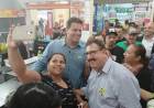 Em apoio a Contar, apresentador Ratinho vai ao Mercadão de Campo Grande