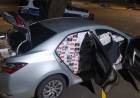 Ação conjunta entre policiais militares de Bataguassu e Brasilândia apreende veículo carregado com cigarros contrabandeados