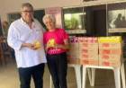 Sindicato doa 1000 caixinhas de gelatina para Rede Feminina de Combate ao Câncer em Três Lagoas