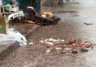 Descarte incorreto de lixo entope bueiros e agrava alagamentos em Três Lagoas