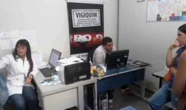 Acadêmicos da UFMS e das Faculdades AEMS visitam setores da Vigilância em Saúde e Saneamento