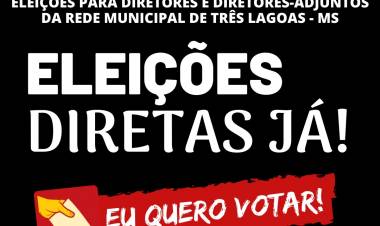 Mobilização em defesa da gestão democrática nas escolas da Rede Municipal.