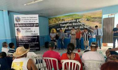 Trabalhadores da Construção Pesada de MS aprovam pauta de reivindicações em assembleia