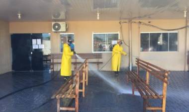 Além da UPA e Hospital Auxiliadora, Unidades da Rede Municipal de Saúde passam por sanitização contra o Coronavírus