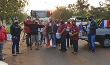 Paraguaios fazem mobilização pela reabertura das fronteiras com o Brasil