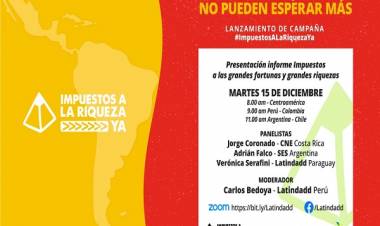 América Latina lança campanha para tributar os mais ricos