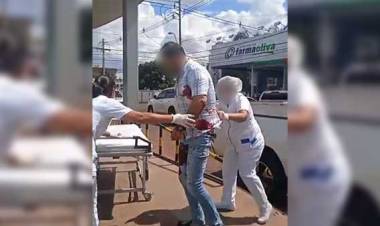 Caminhonete é baleada por pistoleiros 