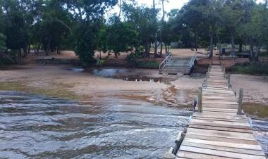 Rio Sucuriú sofre baixa do nível de Água e prejudica lazer de final de semana dos Rancheiros