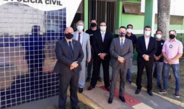 Delegado-Geral da Policia Civil realiza visita técnica às Delegacias de Três Lagoas e Água Clara