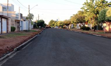 Mais de 2km de vias serão asfaltadas no bairro Vila Nova na próxima semana