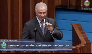 Em última mensagem de abertura de ano legislativo, Reinaldo fala sobre crescimento de MS acima da média