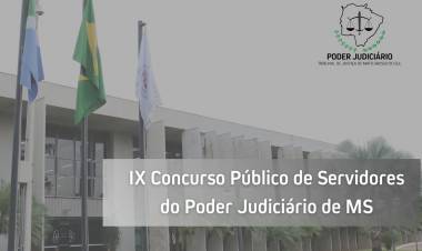 Publicado edital do IX Concurso de Servidores do TJMS