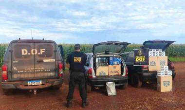 DOF apreende dois veículos carregados com cigarros paraguaios na BR-463