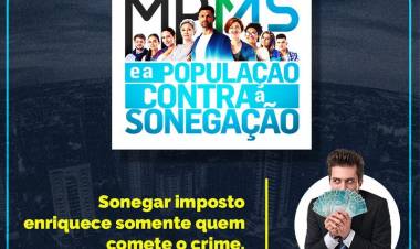 MPMS lança campanha contra sonegação fiscal