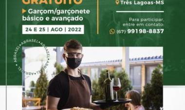 Em apoio a ABRASEL, SMAS realiza cadastros para curso profissionalizante gratuito