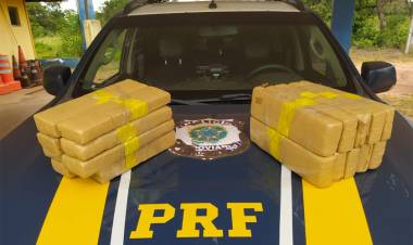 Passageiro de ônibus é preso com 13,2 kg de maconha