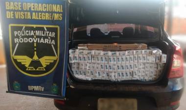Carga de cigarro é apreendida pela Polícia Militar Rodoviária em Maracaju