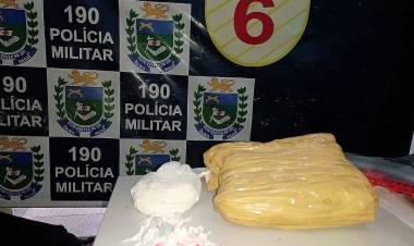 Polícia Militar prende autor de tráfico de drogas e apreende produtos sem indicação de procedência ou notas fiscais