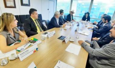 Prefeito e vereadores se reúnem com ministra do Planejamento e Orçamento