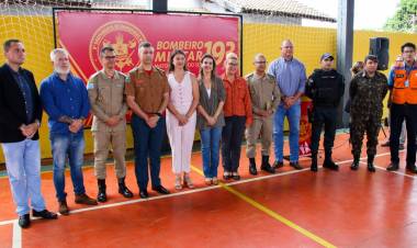 Secretários municipais prestigiam solenidade de aniversário do 5º Grupamento de Bombeiros de Três Lagoas