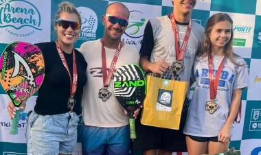 Com apoio da Sejuvel e do Prefeito Ângelo Guerreiro Três Lagoas se destaca no Beach Tennis