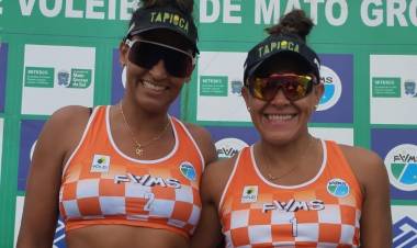 MAGDA / DAY E JEAN / ANTHONY CAMPEÕES DO GP GLÓRIA  DE DOURADOS DE VÔLEI DE PRAIA