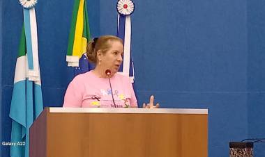 Vice Presidente da Rede Feminina de Combate ao Câncer Miriam Guerra  usa Tribuna Livre da Câmara e fala sobre Outubro Rosa