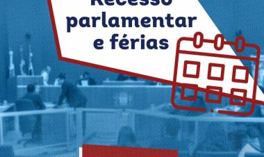 CÂMARA DE VEREADORES DE TRÊS LAGOAS DECRETA RECESSO E FÉRIAS COLETIVAS