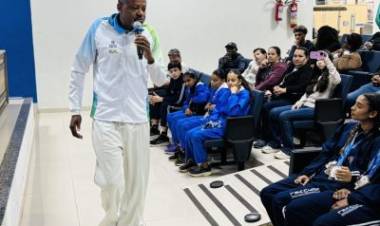 Palestra com ídolo do atletismo brasileiro fortalece formação de atletas de Três Lagoas