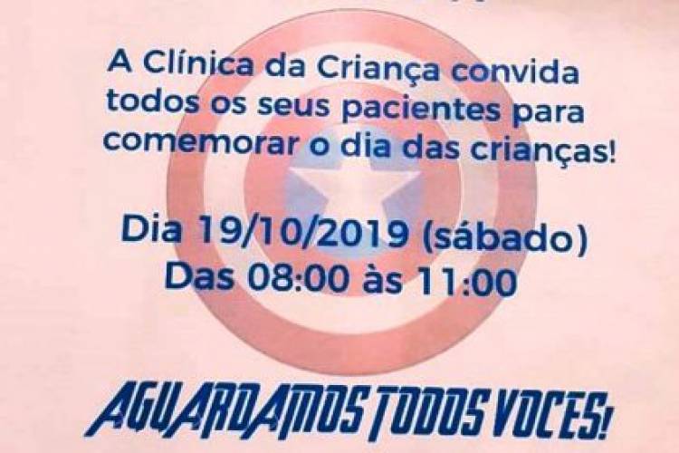 Sábado, dia 19, tem manhã cheia de brincadeiras, algodão doce e picolé na Clínica da Criança