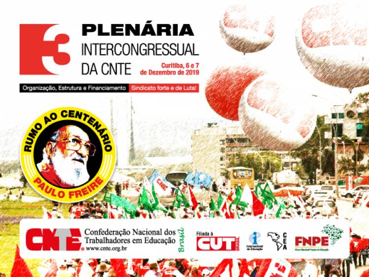 3ª Plenária Intercongressual da CNTE será realizada nos dias 6 e 7 de dezembro em Curitiba (PR)