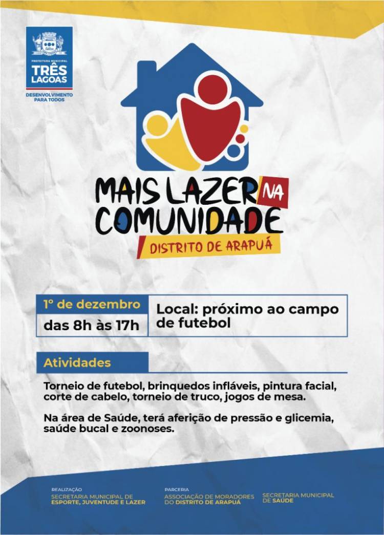 Residencial Novo Oeste recebe “Mais Lazer nas Comunidades” neste domingo (15)