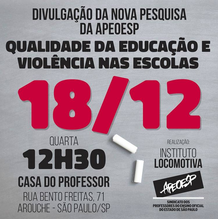  Pesquisa indica aumento de casos de violência contra alunos e professores nas escolas públicas de São Paulo