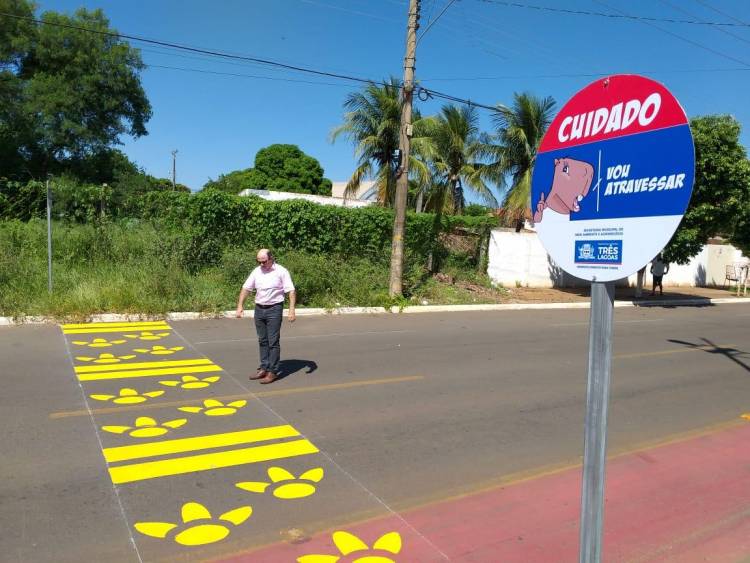 Secretaria de Meio Ambiente de Três Lagoas implanta capifaixas no entorno da Lagoa Maior