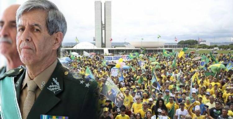 Brasil se une a general Heleno contra chantagem do Congresso e população vai às ruas contra Rodrigo Maia e Alcolumbre