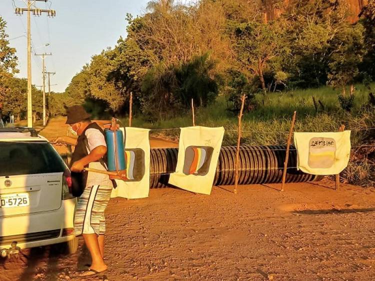 Terenas continuam controle de entradas e saídas nas aldeias Limão Verde e Buritizinho, em Aquidauana (MS)