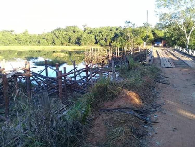   Guerreiro inicia construção de ponte sobre Córrego Lagoa Amarela 