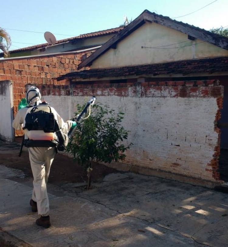 Casos de Dengue permanecem estáveis e bloqueio químico com orientações aos moradores continua nos bairros infestados