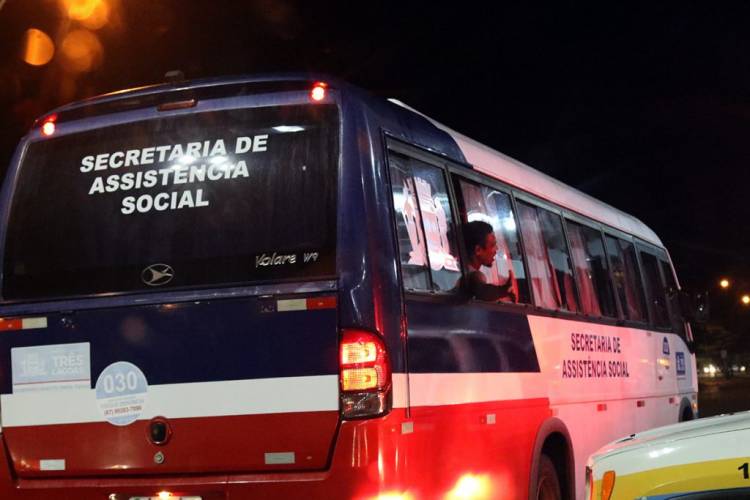 Assistência Social realizou mais uma Ação de Abordagem Social Noturna para acolhimento da população em situação de rua