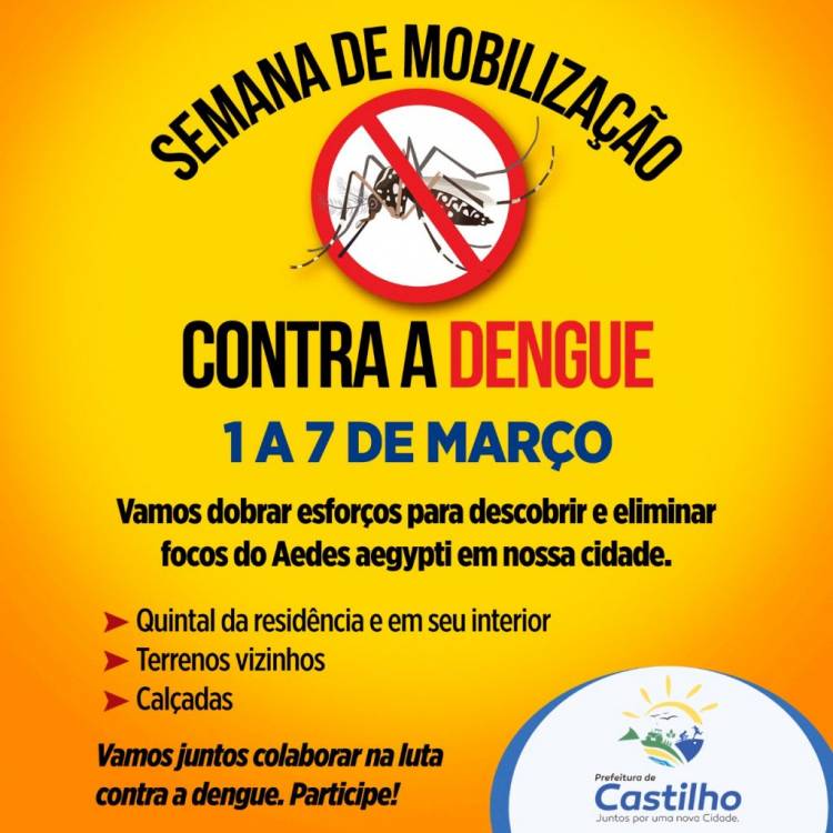 CASTILHO SÃO PAULO: Casos confirmados de Dengue chegam a 471 e Saúde anuncia nova aplicação de inseticida