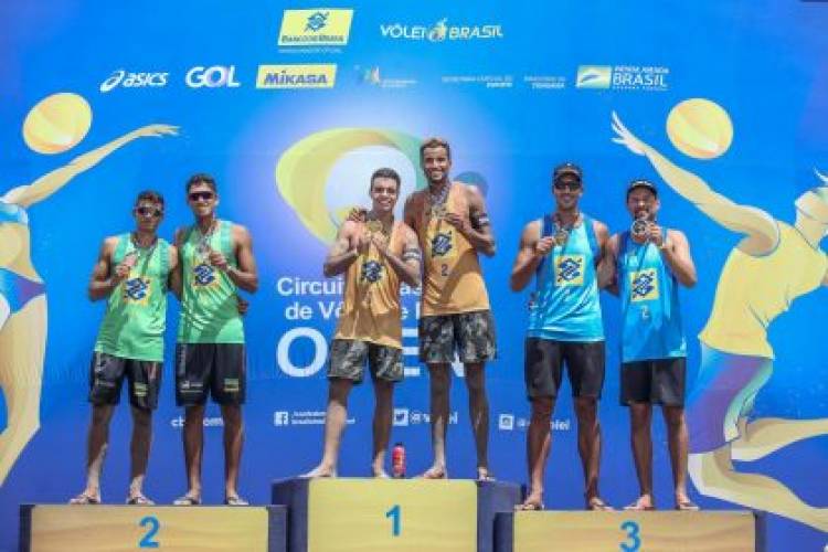 Ex-aluno da SEJUVEL, Arthur conquista medalha de ouro no Circuito Brasileiro Open de Vôlei de Praia no RJ